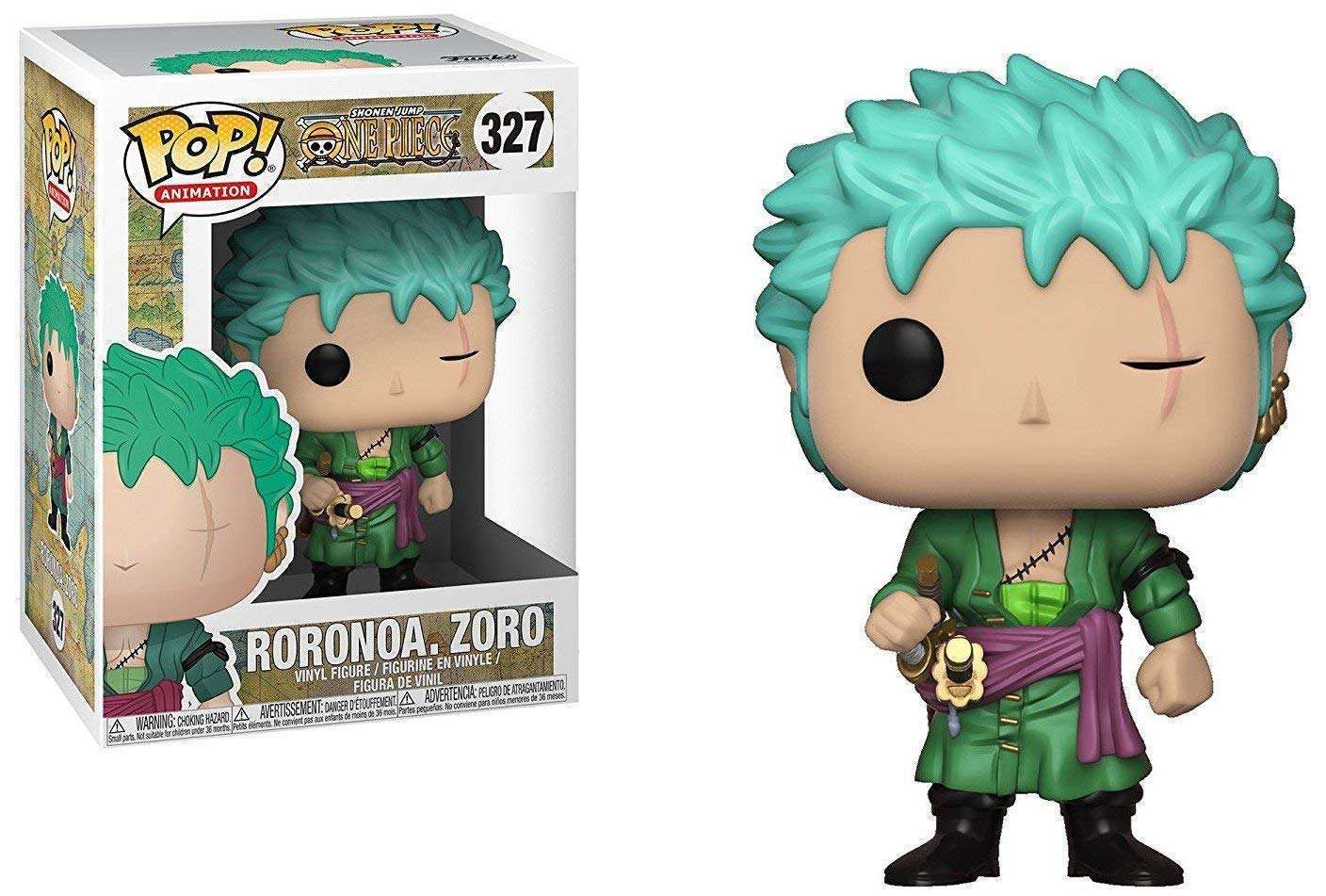 картинка Фигурка Funko POP! Animation One Piece Roronoa Zoro (327) 23191 магазин Одежда+ являющийся официальным дистрибьютором в России 