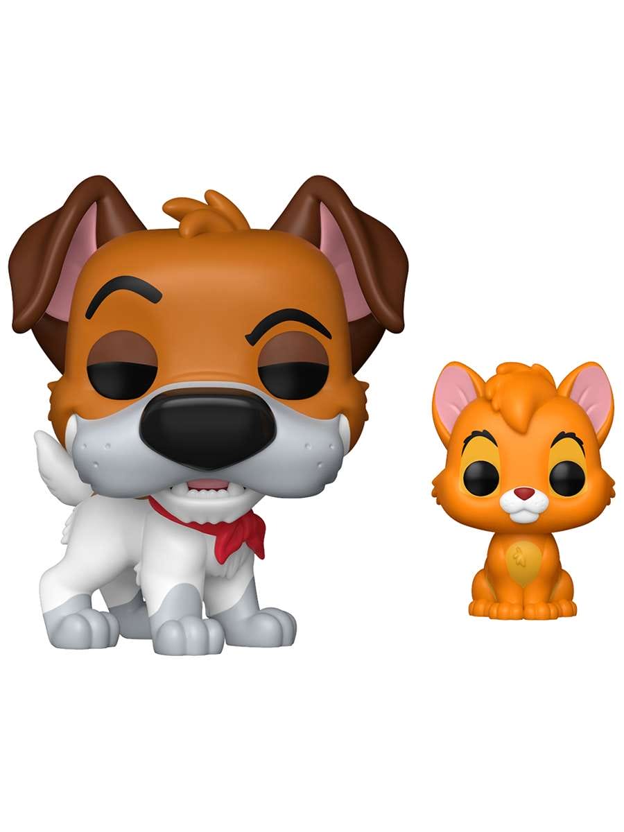 картинка Фигурка Funko POP! Disney Oliver and Company Dodger with Oliver w/Chase (1705) 90329 магазин Одежда+ являющийся официальным дистрибьютором в России 