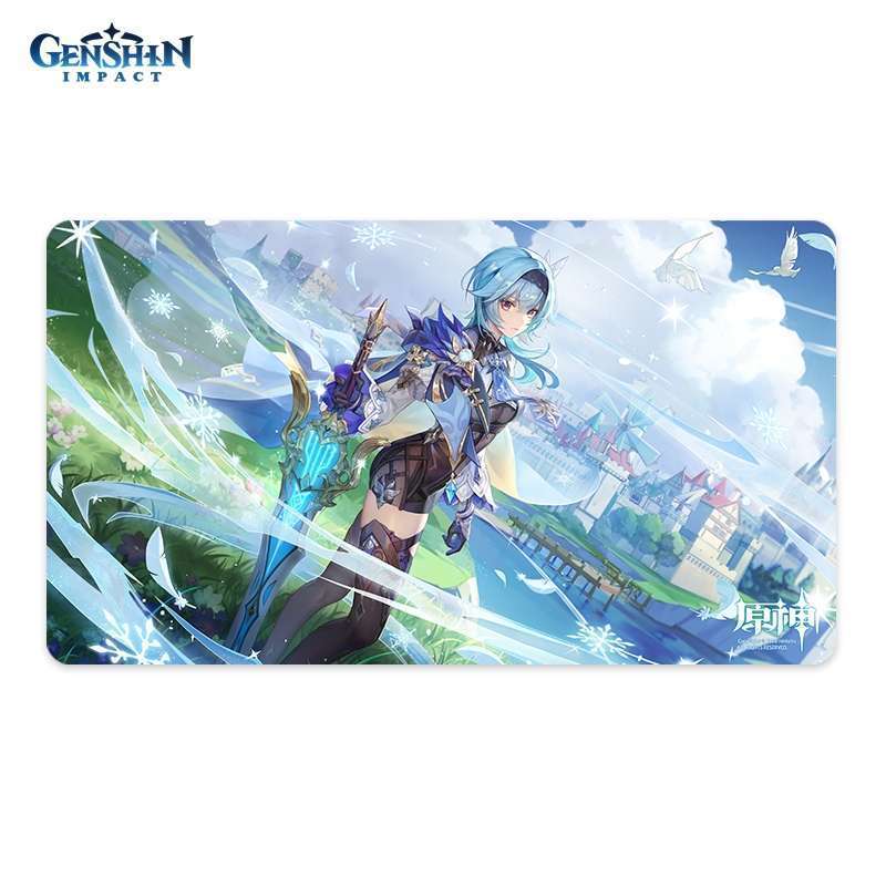 картинка Коврик для мыши 40*70 см Genshin Impact Desk Mat Dance of the Shimmering Wave (Eula) 6974096534432 магазин Одежда+ являющийся официальным дистрибьютором в России 
